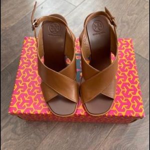 Brand new Tory Burch wedges